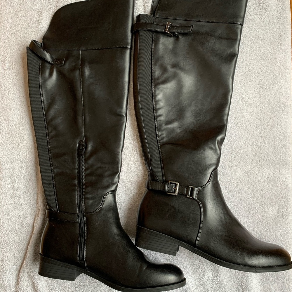 Merona Black Boots Womens Size 11